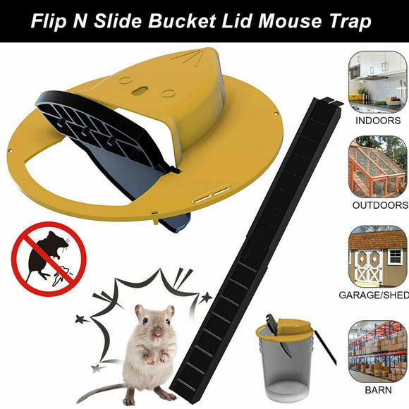 Mouse Trap N Flip Slide Bucket Lid Mouse Rat Trap With Ladder Mousetrap Catcher