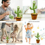 Dancing Cactus Plush Toy Doll Electronic Recording Shake With Song Funny Gift