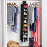 10 Tier Clothes Organiser Wardrobe Hanging Storage Closet Shoes Hanger Bag
