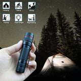 LED Flashlight Zoom USB Rechargeable Tactical Torch Light Waterproof AU