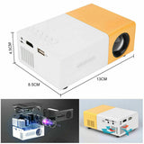 HD 1080P Mini Projector HDMI USB LED Home Cinema Portable Pocket Projector Party