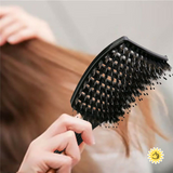 Nylon Bristle Detangling Boar Hair Brush Head Scalp Massage Vented Comb