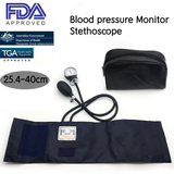 Arm Blood Pressure Monitor Meter Aneroid Sphygmomanometer Cuff Stethoscope