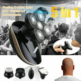 5 In1 4D Rechargeable Electric Razor Shaver Waterproof Cordless Trimmer Bald Head