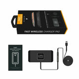 Car QI Wireless Fast Charging Charger Mat Non-Slip Pad Holder For Smart Phones