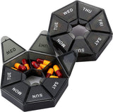 Weekly 7 Day Pill Box Medicine Storage Tablet Container Case Organizer Dispenser