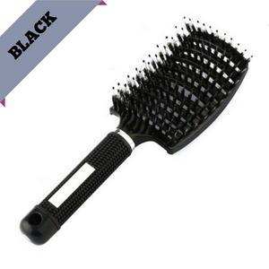 Nylon Bristle Detangling Boar Hair Brush Head Scalp Massage Vented Comb