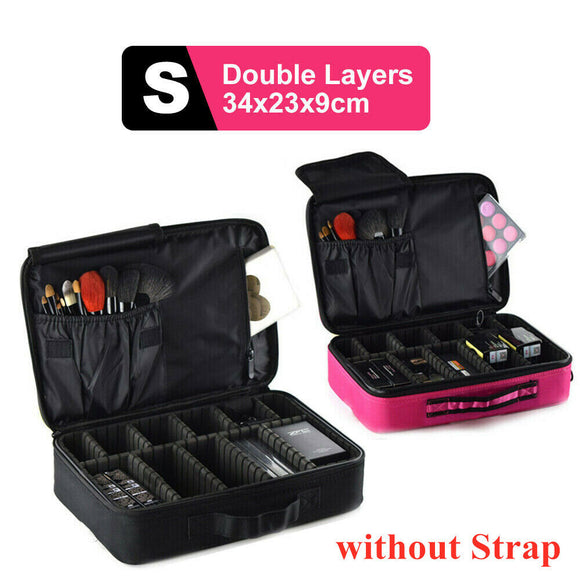 Portable Makeup Bag Cosmetic Case Storage Box Travel Organizer Pouch Toiletry