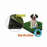 Indoor Dog Pet Potty Zoom Park Training Portable Mat Toilet Large Loo 64x51CM