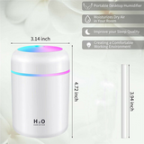 Car Air Purifier USB Diffuser Aroma Oil Humidifier Mist Led Night Light Home