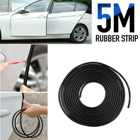5M Car Door Edge Protector Anti-Scratch Protection Strip Trim Seal Rubber Strip