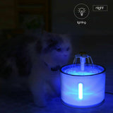 2.6L LED Automatic Electric Pet Water Fountain Dog Cat Drinking Dispenser Filter