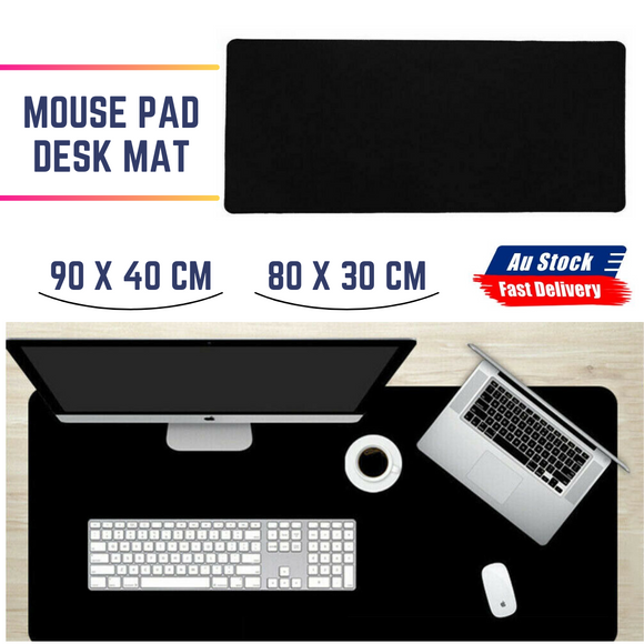 Anti-slip Ergonomic Gaming Mouse Pad Desk Mat Rubber Speed Mousepad Black