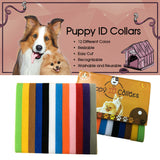Pet Puppy Kitten 12 Colours Whelping ID Collar Bands Identification Collar Tags