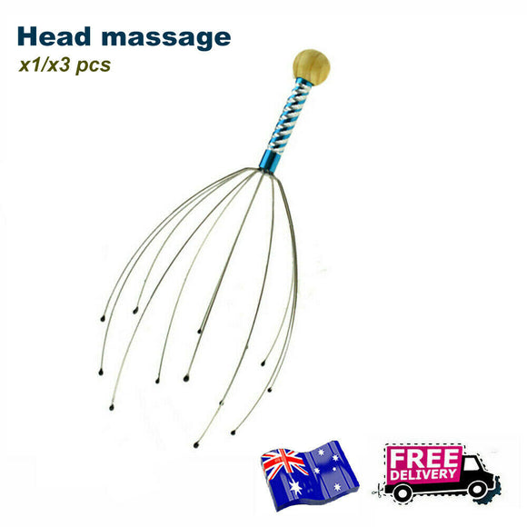 Hand Neck Held Scalp Head Therapeutic Comfortable Massager Scratcher Relax Tool