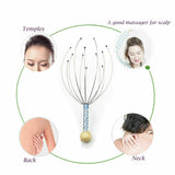 Hand Neck Held Scalp Head Therapeutic Comfortable Massager Scratcher Relax Tool