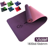 TPE Yoga Mat Eco Friendly Exercise Fitness Gym Pilates Non Slip Dual Layer