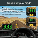Universal HUD Head UP GPS Speedometer Digital Display Car Speed Warning Plug NEW