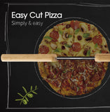 Kitchen Stainless Steel Pizza Cutter Rocker Blade Slicer 35CM +Protective Cover