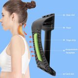Back Massager Stretcher Fitness Lumbar Waist Spine Pain Relief Support