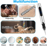 Set Electric Engraving Pen Cordless Carving Pen Rechargeable Micro Engraver Tool