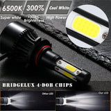 2000W HB2 9003 H4 LED Headlight Globes Kit Hi/Low Beam 30000LM Bright White Bulb