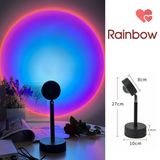 Romantic Sunset Projection Lamp LED Floor Rainbow Night Light Home Living Decor