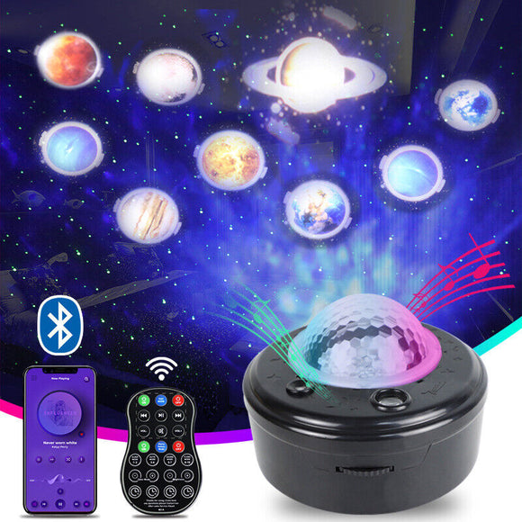 AU LED Planet Starry Night Light Projector Star Sky Baby Kids Room Lamp Party