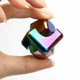 Aluminum Cube ADHD Hand Spinner Square Tri EDC Fidget EDC Toy Bearing Autism