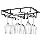 8/6/5/4/3 Slots Wine Glass Rack Holder Hanger Hanging Bar Storage Drying Rack AU