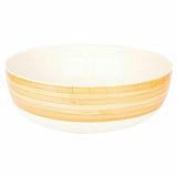 2x Eco-Friendly Bamboo Bowl Picnic Breakfast Dessert Bowl Large Wood Design