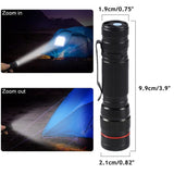 LED Flashlight Zoom USB Rechargeable Tactical Torch Light Waterproof AU