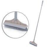 2 in 1 Floor Brush- Scrub Brush Bath Wiper 120° Rotating Head Home Cleaning Tool