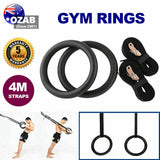 Pro ABS Olympic Gym Rings Gymnastics Training Fitness Exercise Hoop Straps Pairs