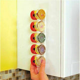 2/4/8x Kitchen Spice Gripper Strip Jar Rack Organiser Storage Holder Wall