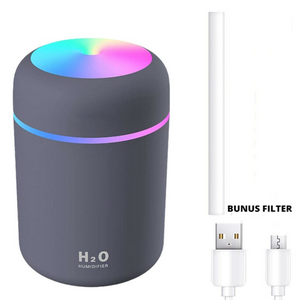 Car Air Purifier USB Diffuser Aroma Oil Humidifier Mist Led Night Light Home