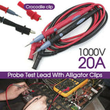 1000V 20A Digital Multimeter Multi Meter Test Lead Probe Pen Cable 1pair