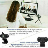 Webcam 1080P Full HD USB 2.0 For PC Desktop & Laptop Web Camera with Microphone