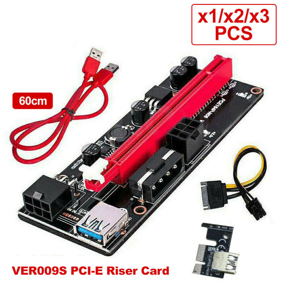 VER009S PCI-E Riser Card PCIe USB 3.0 Data Cable Bitcoin Mining