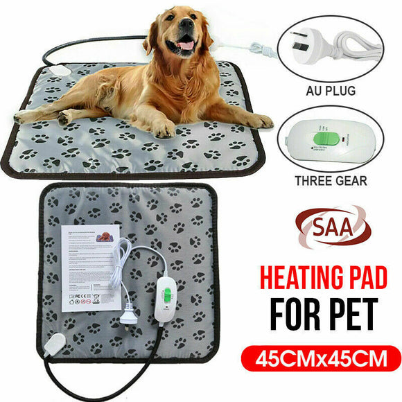 Waterproof Pet Electric Heat Heated Heater Pad Mat Heating Blanket Dog Cat