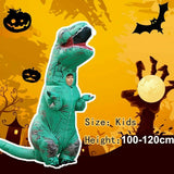 T Rex Child Inflatable Trex Dinosaur Costume Kids Boys Jurassic Blow Up T-Rex