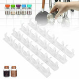 2/4/8x Kitchen Spice Gripper Strip Jar Rack Organiser Storage Holder Wall