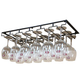 8/6/5/4/3 Slots Wine Glass Rack Holder Hanger Hanging Bar Storage Drying Rack AU