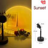 Romantic Sunset Projection Lamp LED Floor Rainbow Night Light Home Living Decor