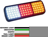 2X 75 LED Tail Lights Stop Indicator 12V Trailer Truck Boat Lamp