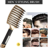 Nylon Bristle Detangling Boar Hair Brush Head Scalp Massage Vented Comb