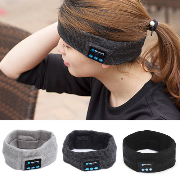 Bluetooth Stereo Earphone Headphone Sports Sleep Headband Headset w/Mic Wireless