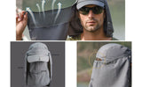 Mens Neck Flap Hat Wide Brim Cap Face Unisex Hiking Fishing UV Sun Protection