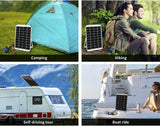 Solar 12V 10W Panel Kit MONO Caravan Home Regulator RV Camping Power Charging