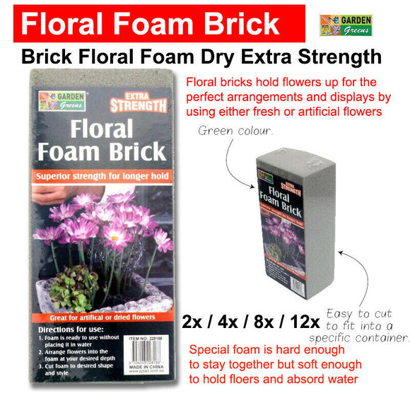 2Pcs Floral Foam Brick Fresh Flower Wedding Florist Flower Arranging